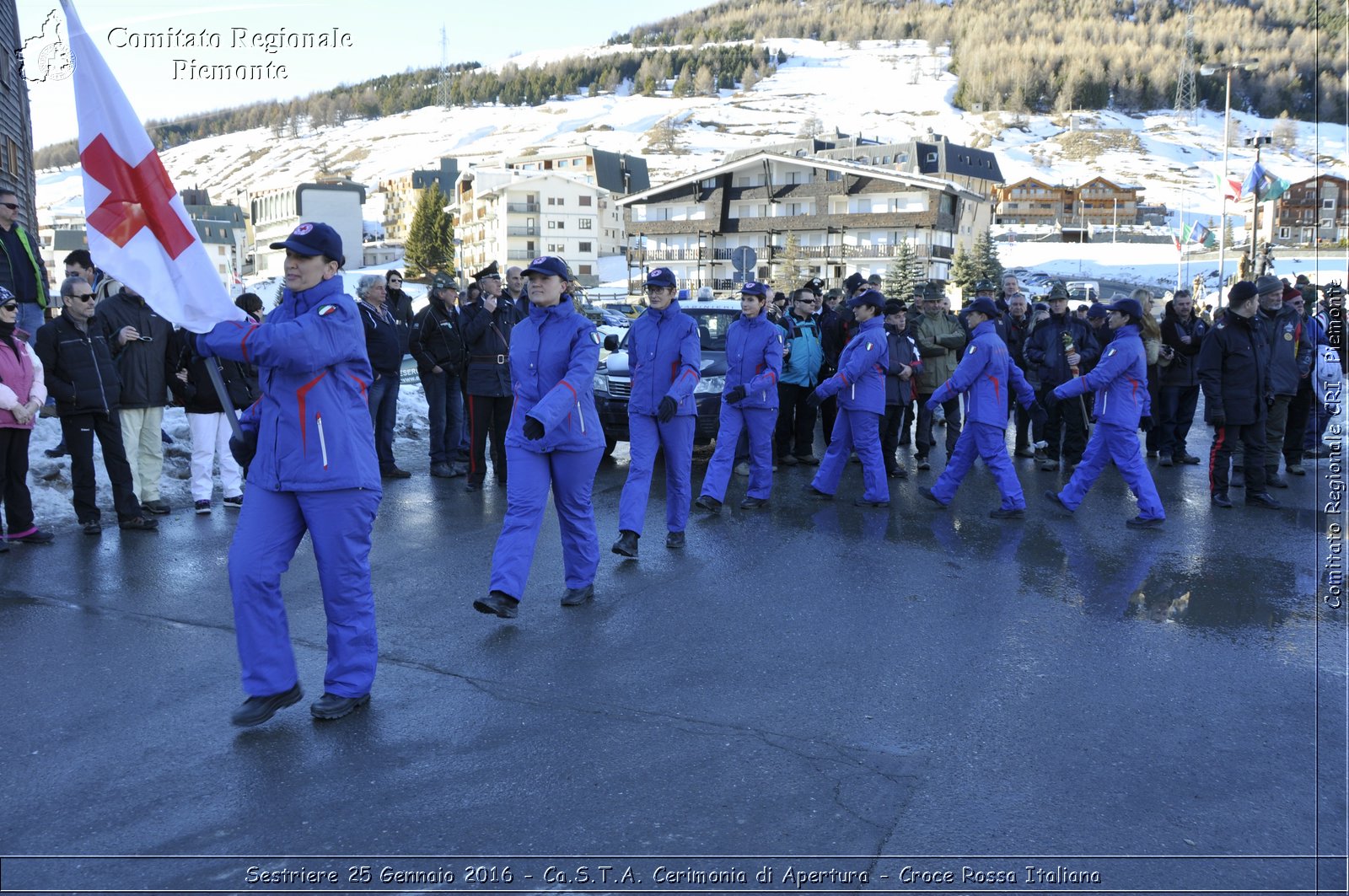 Sestriere 25 Gennaio 2016 - Ca.S.T.A. Cerimonia di Apertura - Croce Rossa Italiana- Comitato Regionale del Piemonte