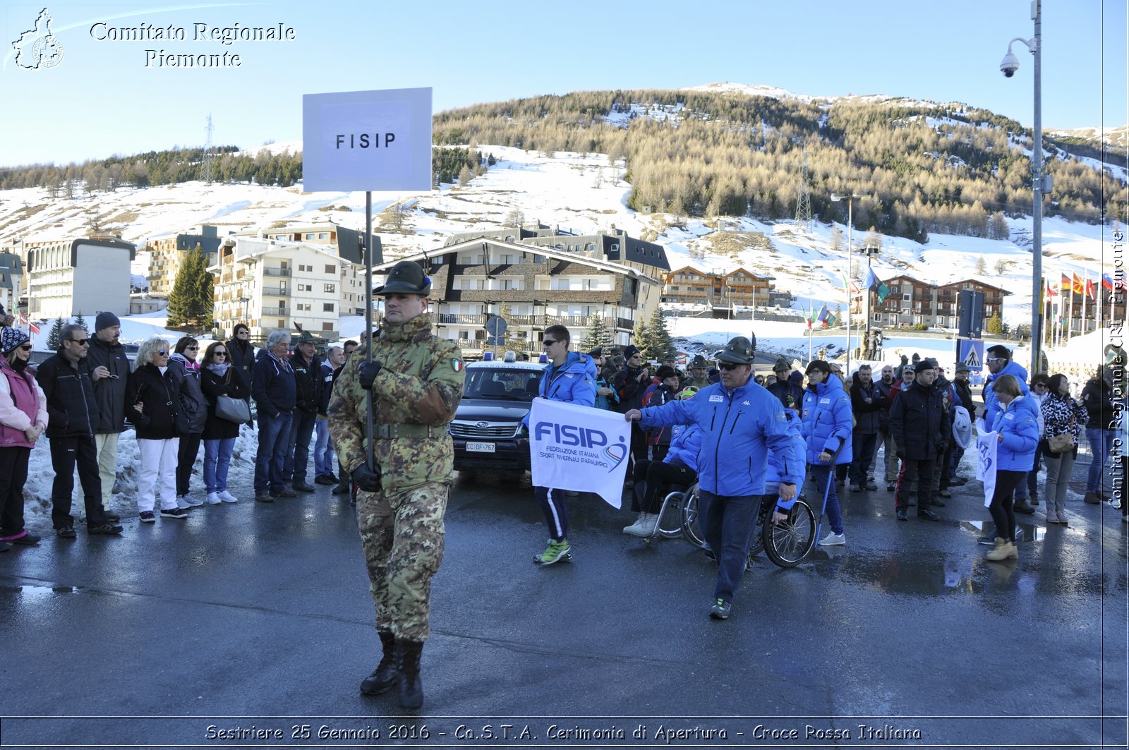 Sestriere 25 Gennaio 2016 - Ca.S.T.A. Cerimonia di Apertura - Croce Rossa Italiana- Comitato Regionale del Piemonte