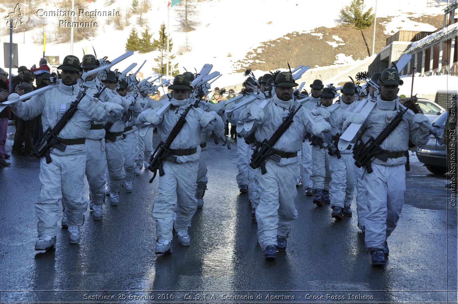 Sestriere 25 Gennaio 2016 - Ca.S.T.A. Cerimonia di Apertura - Croce Rossa Italiana- Comitato Regionale del Piemonte