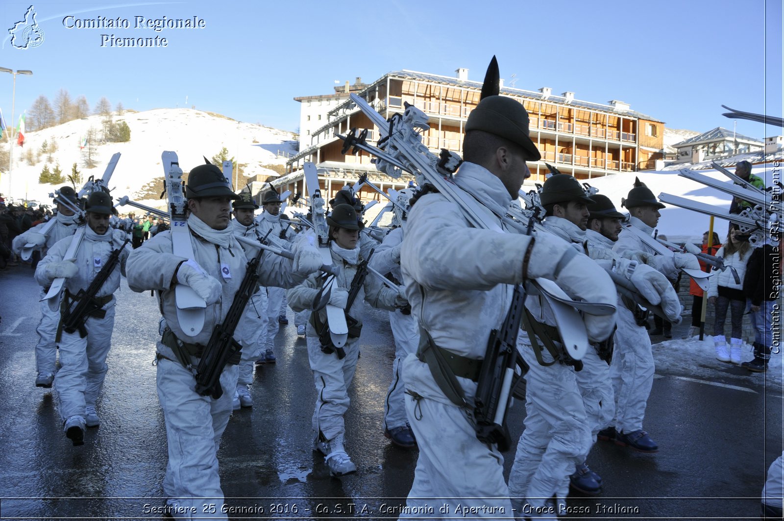 Sestriere 25 Gennaio 2016 - Ca.S.T.A. Cerimonia di Apertura - Croce Rossa Italiana- Comitato Regionale del Piemonte