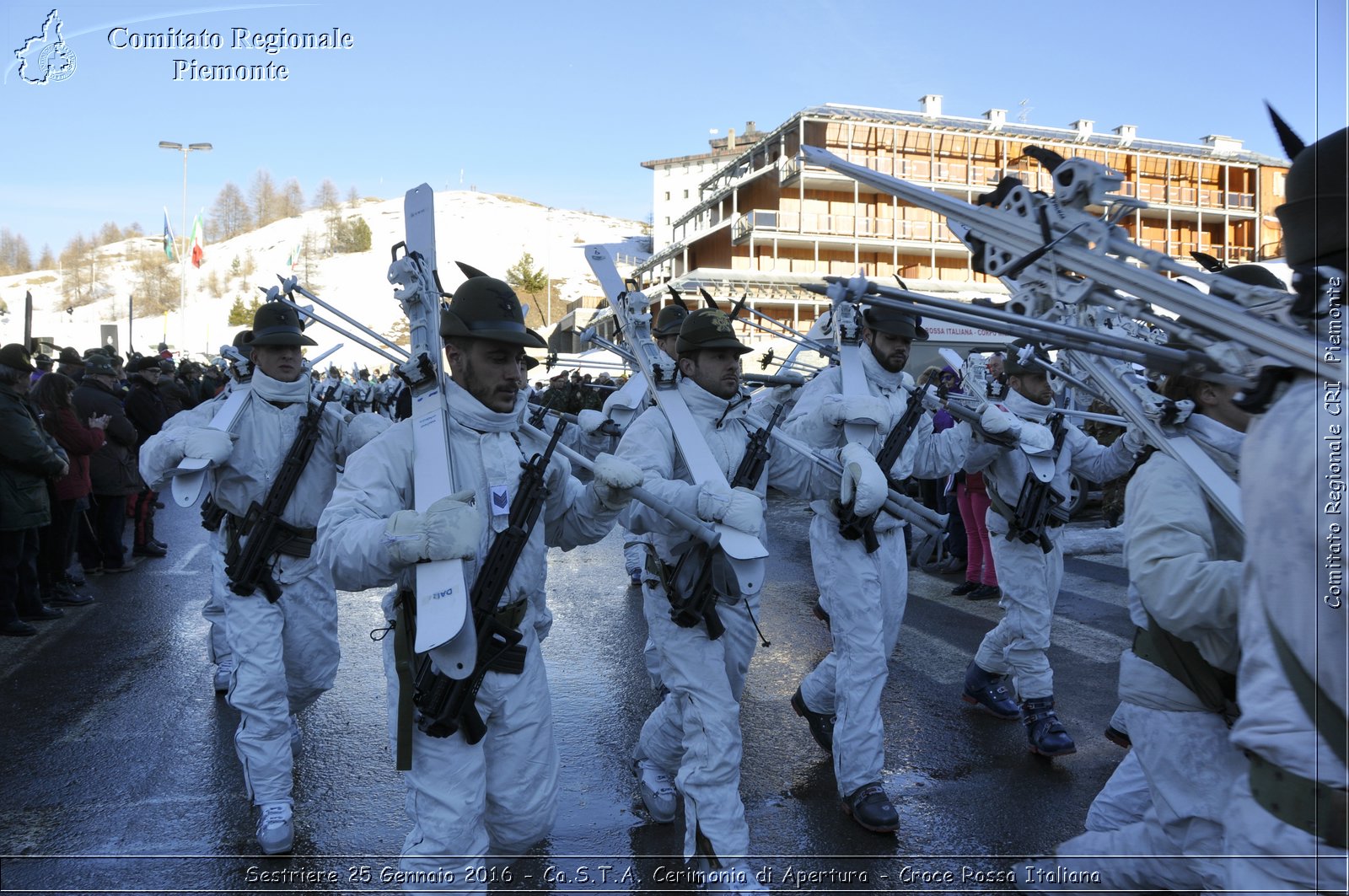 Sestriere 25 Gennaio 2016 - Ca.S.T.A. Cerimonia di Apertura - Croce Rossa Italiana- Comitato Regionale del Piemonte