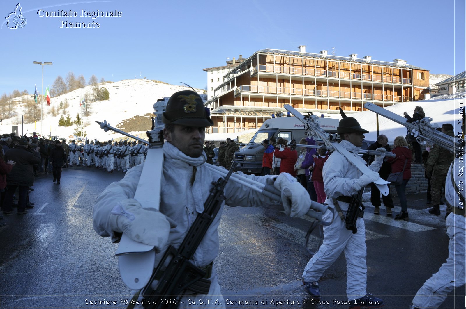 Sestriere 25 Gennaio 2016 - Ca.S.T.A. Cerimonia di Apertura - Croce Rossa Italiana- Comitato Regionale del Piemonte