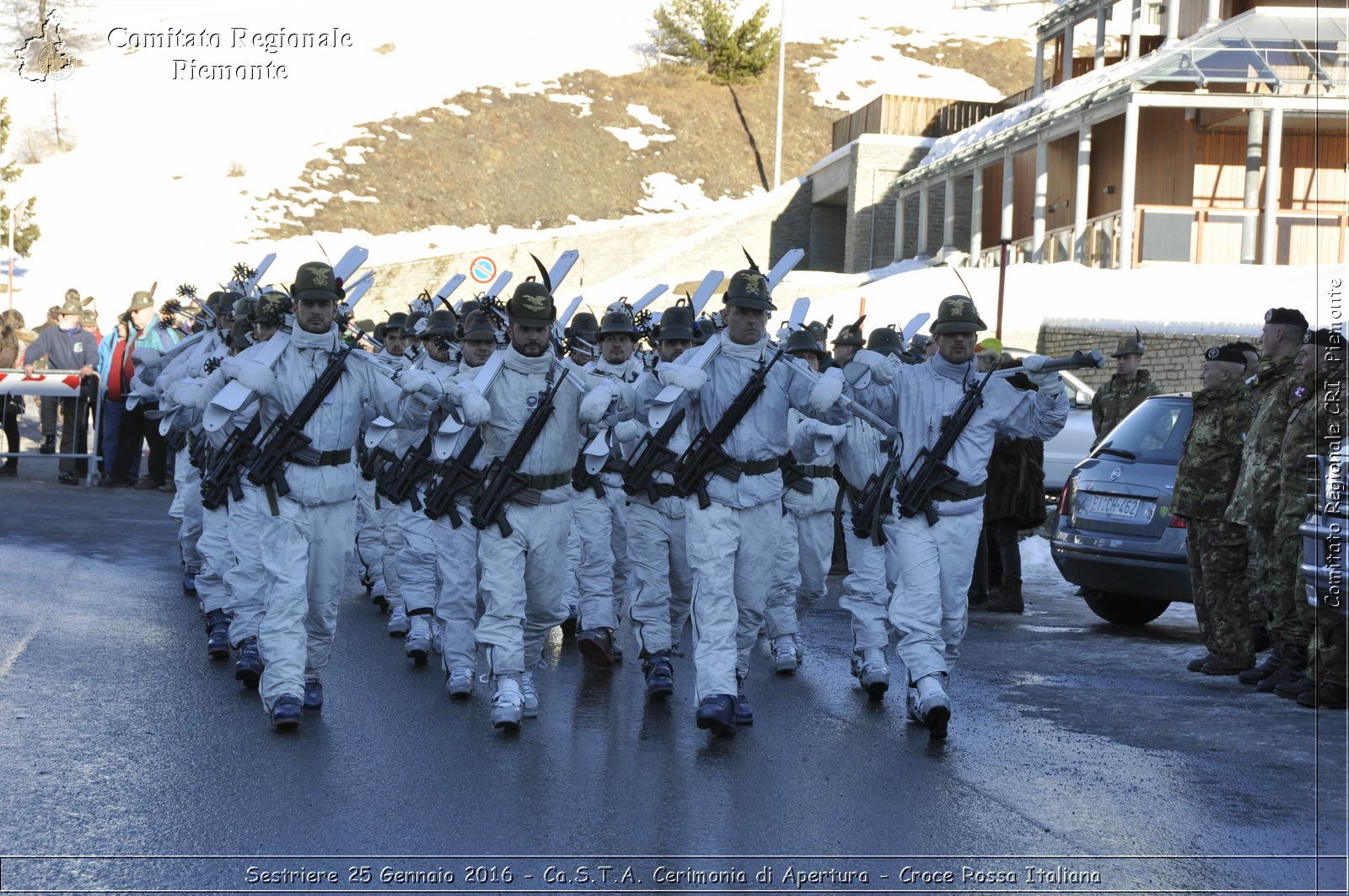 Sestriere 25 Gennaio 2016 - Ca.S.T.A. Cerimonia di Apertura - Croce Rossa Italiana- Comitato Regionale del Piemonte