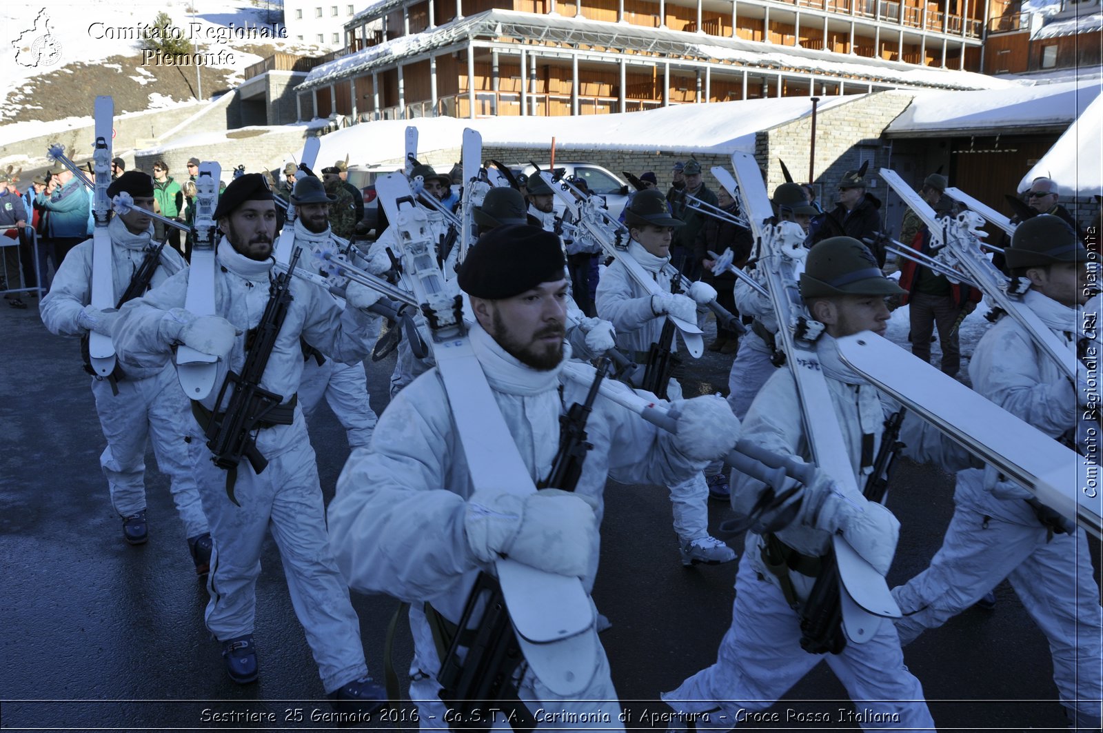 Sestriere 25 Gennaio 2016 - Ca.S.T.A. Cerimonia di Apertura - Croce Rossa Italiana- Comitato Regionale del Piemonte