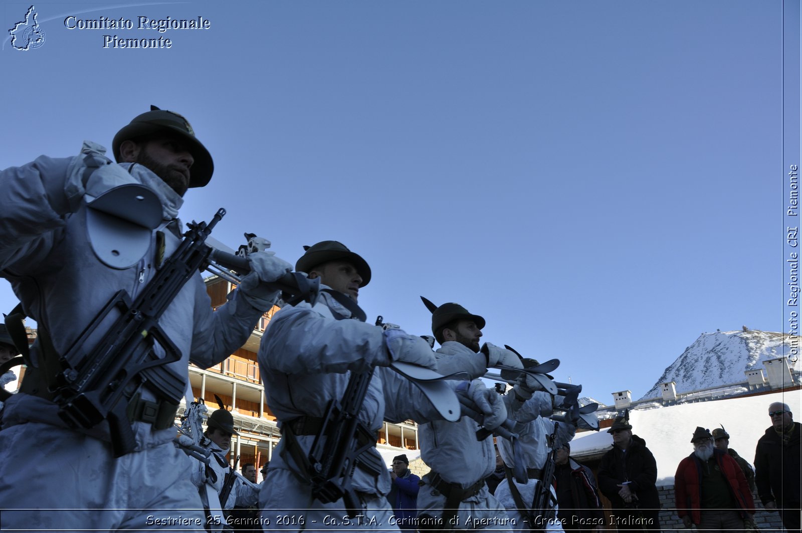 Sestriere 25 Gennaio 2016 - Ca.S.T.A. Cerimonia di Apertura - Croce Rossa Italiana- Comitato Regionale del Piemonte