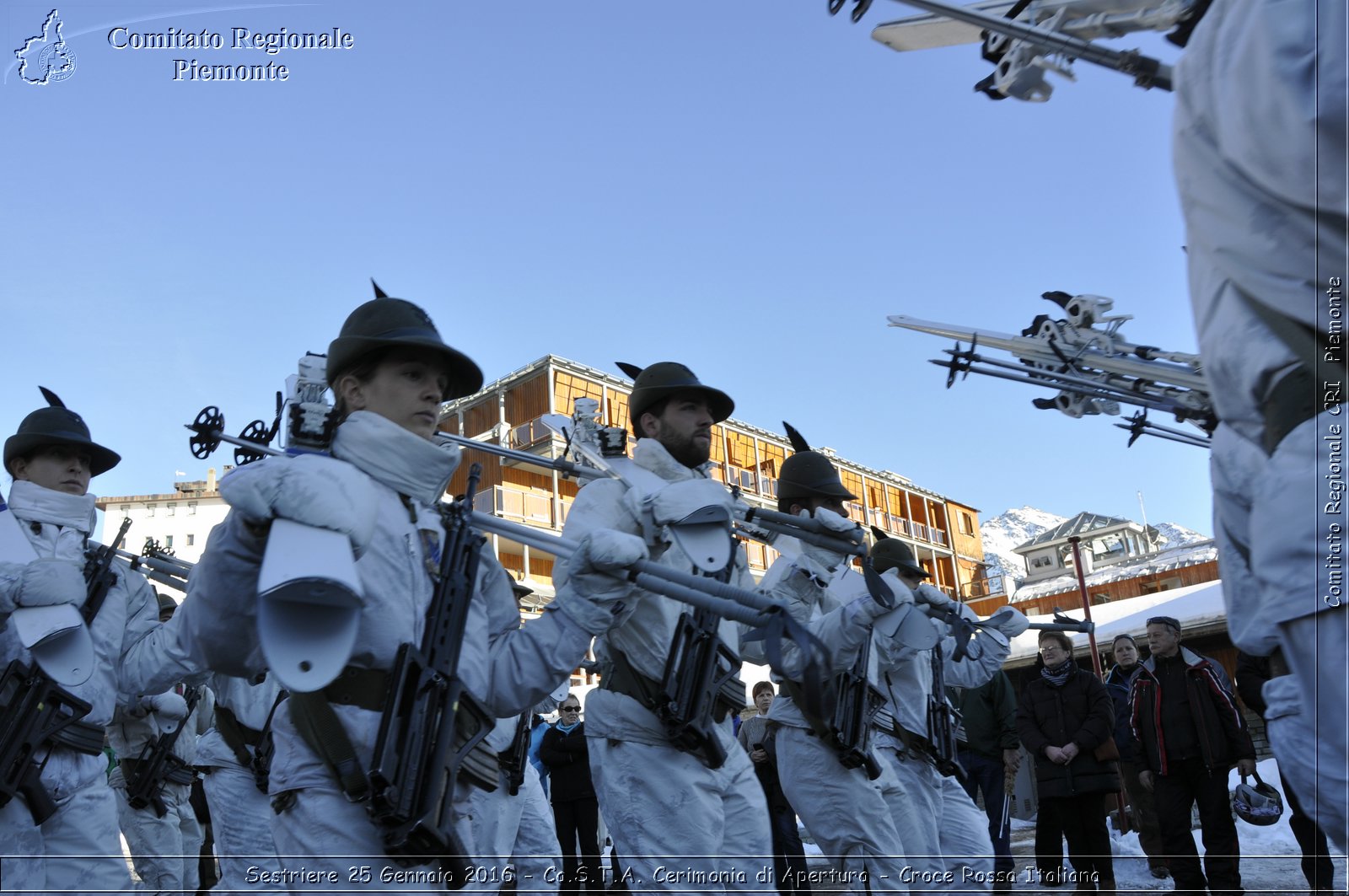 Sestriere 25 Gennaio 2016 - Ca.S.T.A. Cerimonia di Apertura - Croce Rossa Italiana- Comitato Regionale del Piemonte