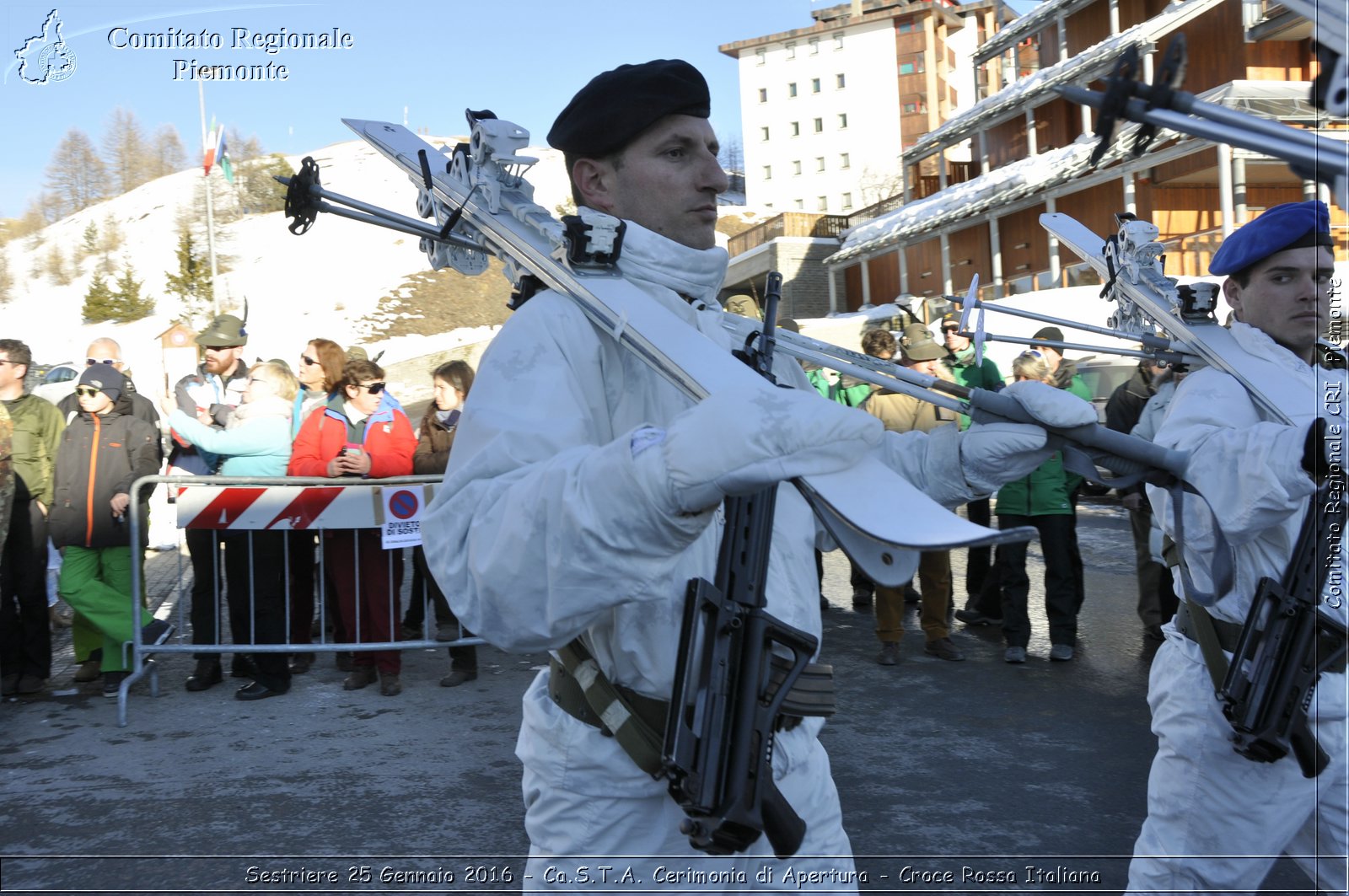 Sestriere 25 Gennaio 2016 - Ca.S.T.A. Cerimonia di Apertura - Croce Rossa Italiana- Comitato Regionale del Piemonte