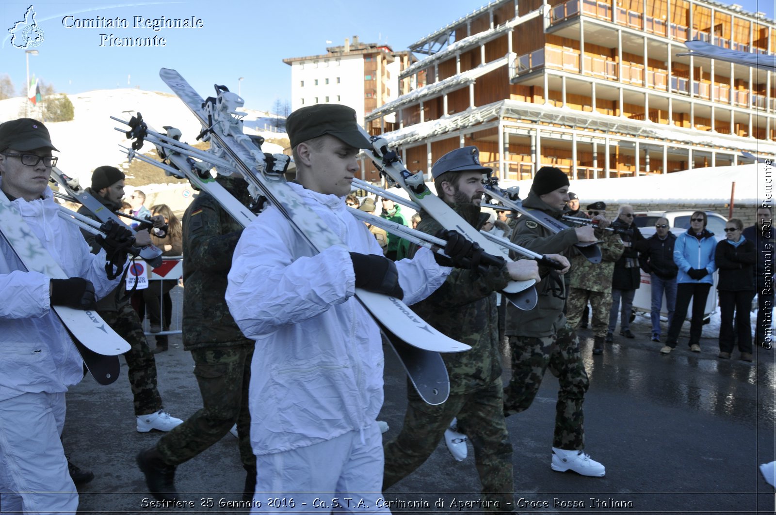 Sestriere 25 Gennaio 2016 - Ca.S.T.A. Cerimonia di Apertura - Croce Rossa Italiana- Comitato Regionale del Piemonte