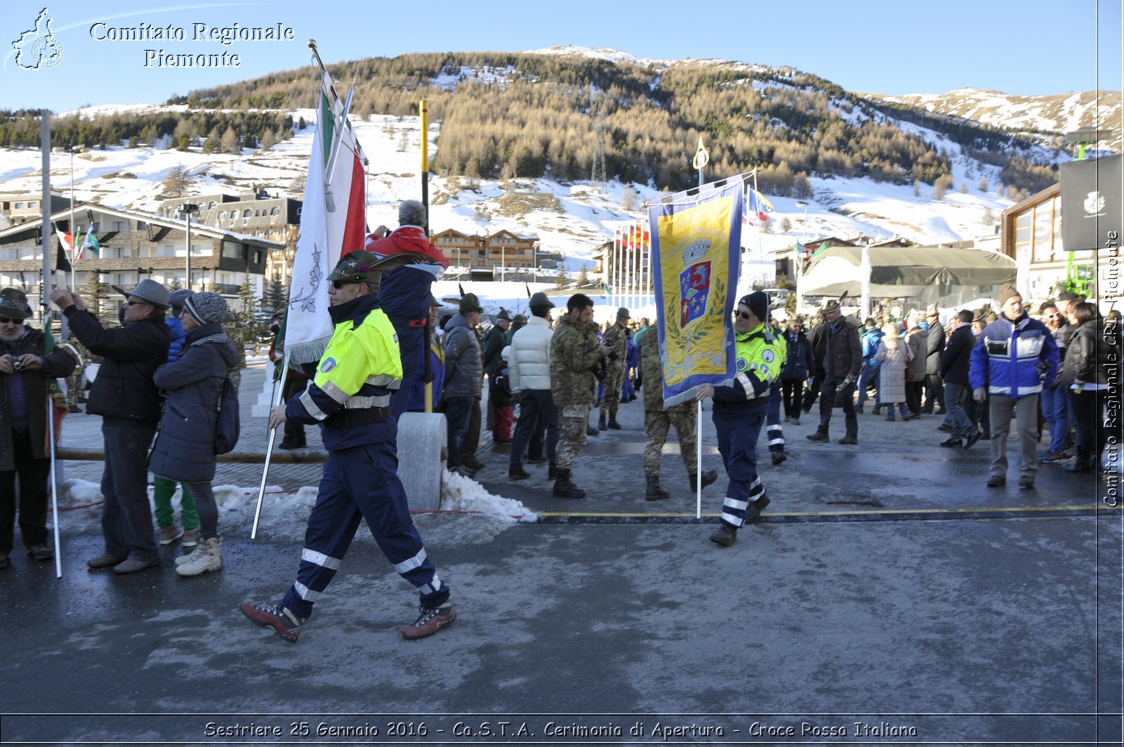 Sestriere 25 Gennaio 2016 - Ca.S.T.A. Cerimonia di Apertura - Croce Rossa Italiana- Comitato Regionale del Piemonte