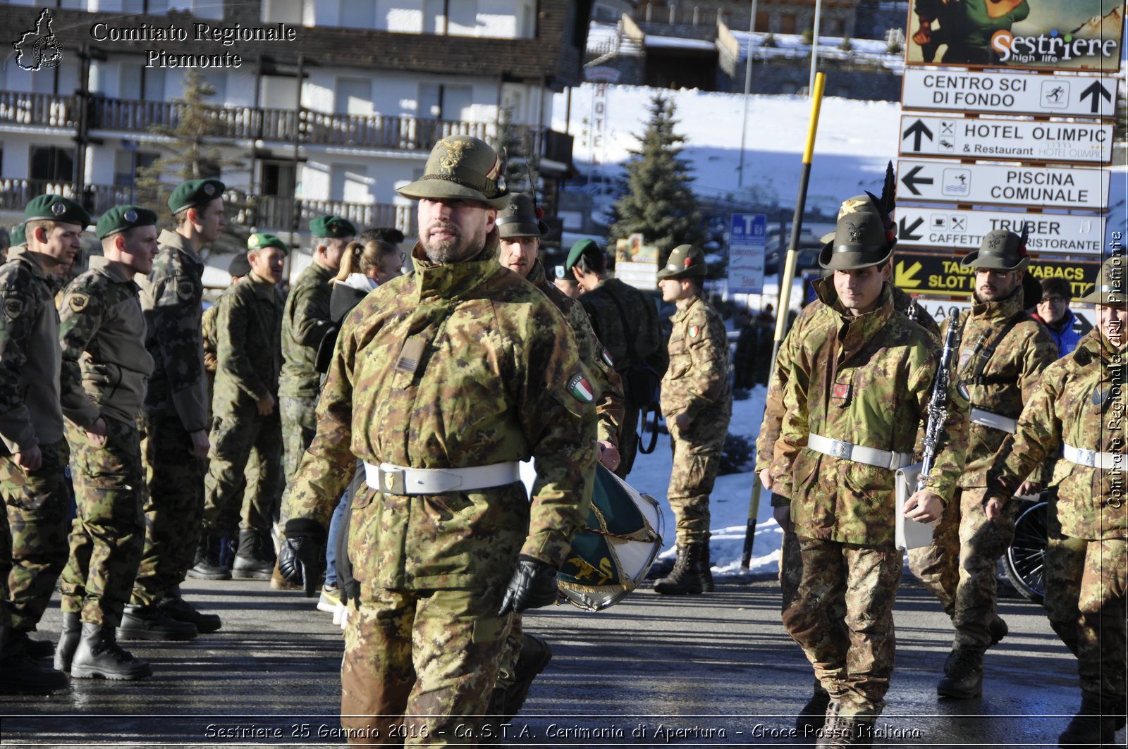 Sestriere 25 Gennaio 2016 - Ca.S.T.A. Cerimonia di Apertura - Croce Rossa Italiana- Comitato Regionale del Piemonte