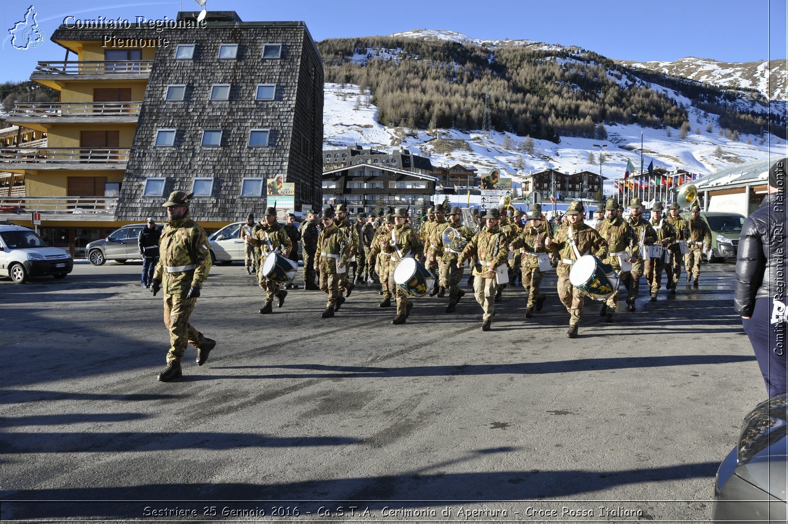 Sestriere 25 Gennaio 2016 - Ca.S.T.A. Cerimonia di Apertura - Croce Rossa Italiana- Comitato Regionale del Piemonte