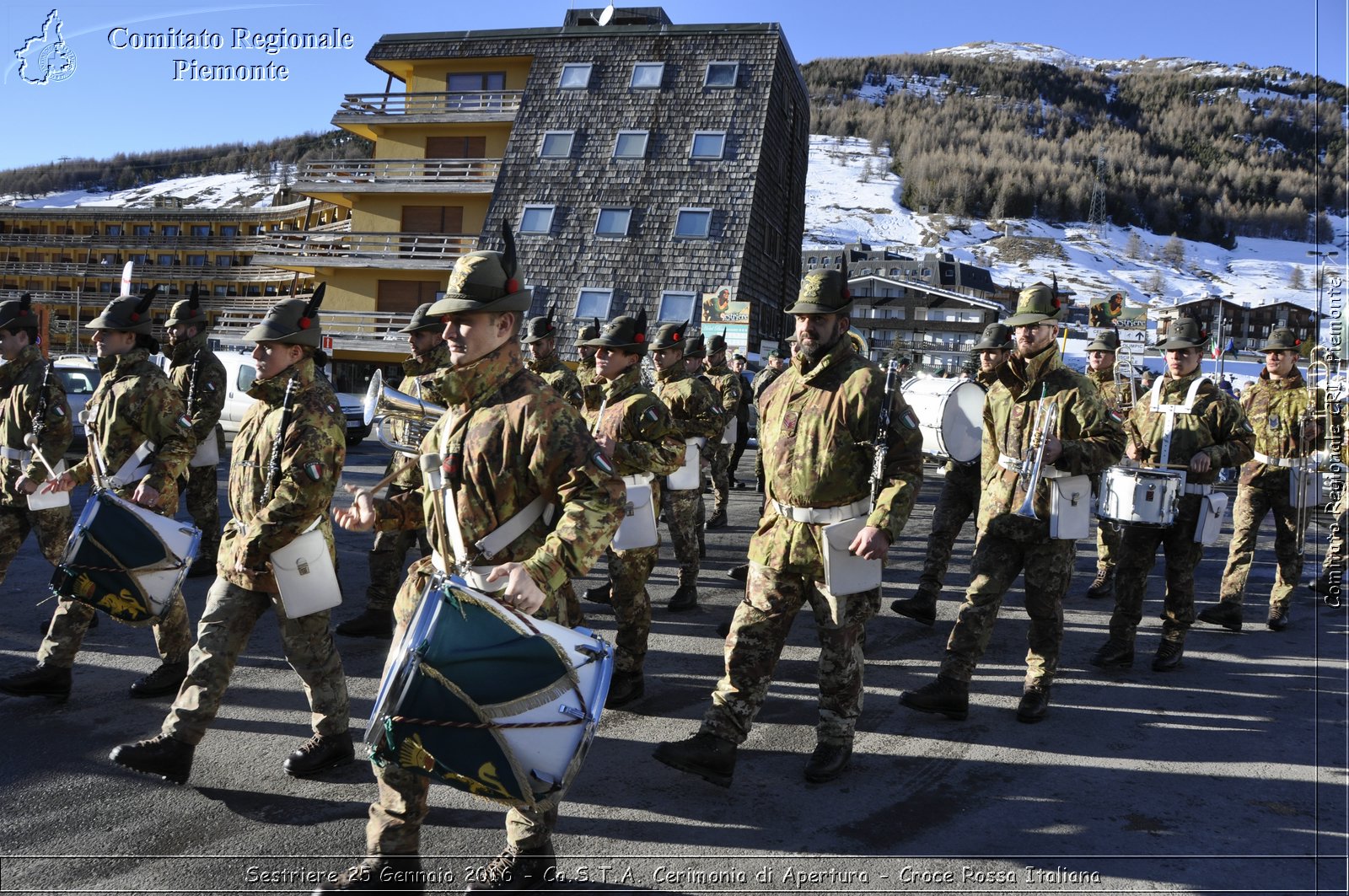 Sestriere 25 Gennaio 2016 - Ca.S.T.A. Cerimonia di Apertura - Croce Rossa Italiana- Comitato Regionale del Piemonte