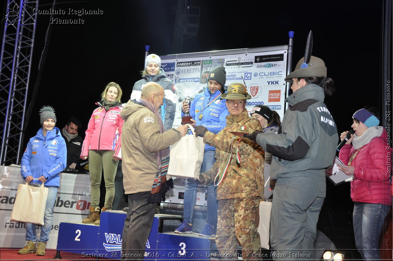 Sestriere 28 Gennaio 2016 - Ca.S.T.A.- La Fiaccolata - Croce Rossa Italiana- Comitato Regionale del Piemonte