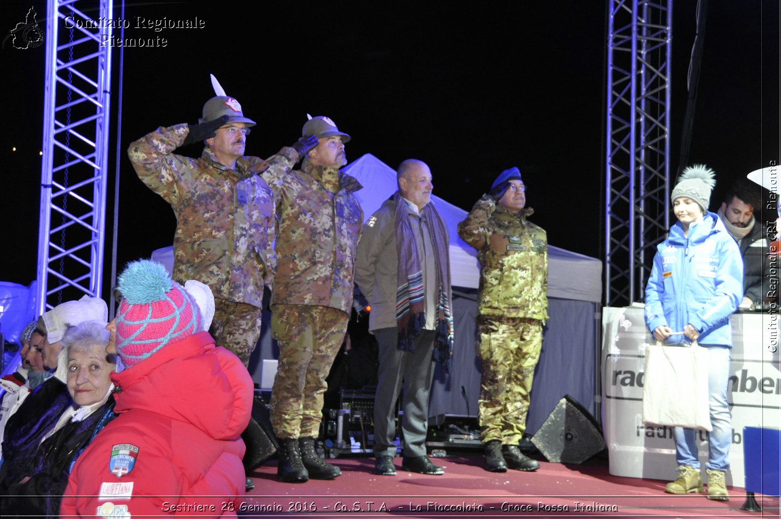 Sestriere 28 Gennaio 2016 - Ca.S.T.A.- La Fiaccolata - Croce Rossa Italiana- Comitato Regionale del Piemonte