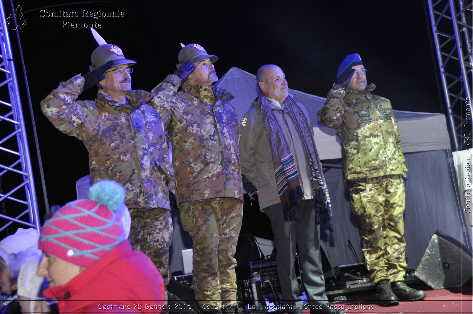 Sestriere 28 Gennaio 2016 - Ca.S.T.A.- La Fiaccolata - Croce Rossa Italiana- Comitato Regionale del Piemonte