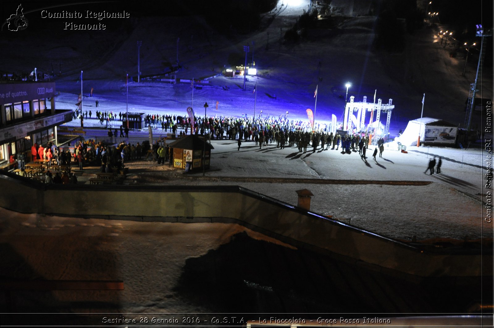 Sestriere 28 Gennaio 2016 - Ca.S.T.A.- La Fiaccolata - Croce Rossa Italiana- Comitato Regionale del Piemonte