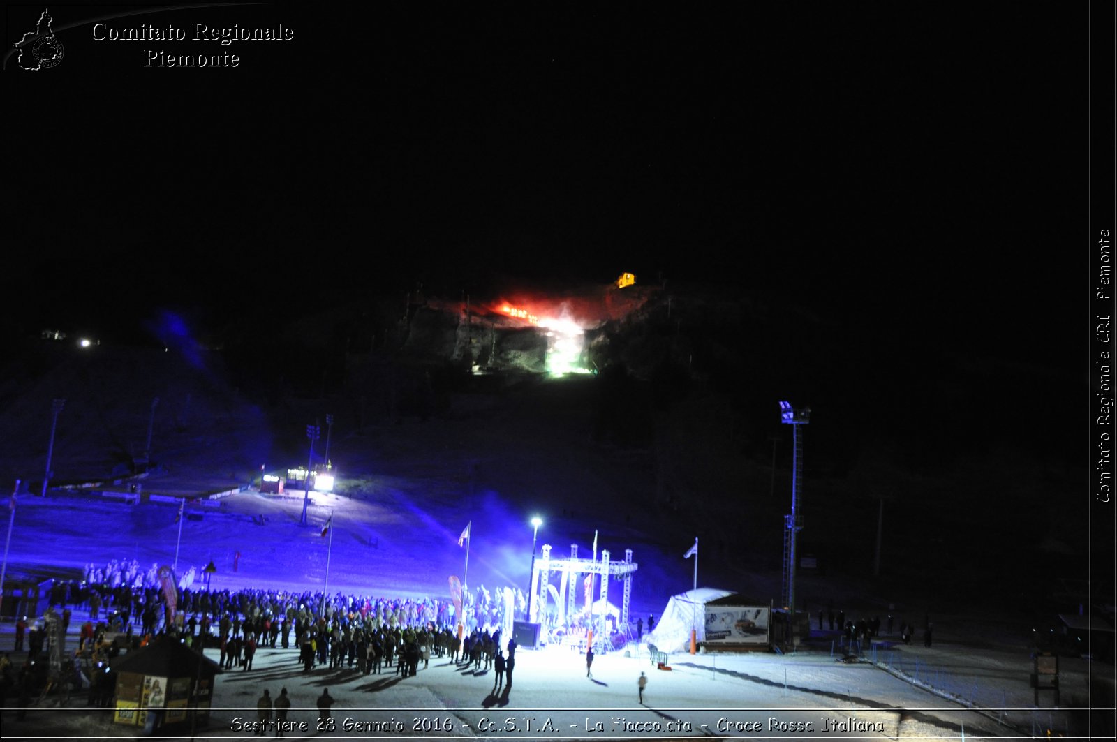 Sestriere 28 Gennaio 2016 - Ca.S.T.A.- La Fiaccolata - Croce Rossa Italiana- Comitato Regionale del Piemonte