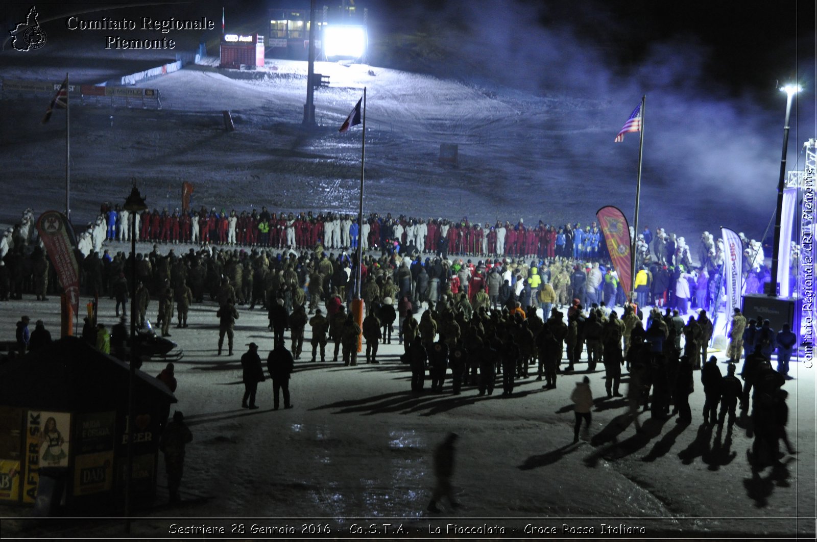 Sestriere 28 Gennaio 2016 - Ca.S.T.A.- La Fiaccolata - Croce Rossa Italiana- Comitato Regionale del Piemonte