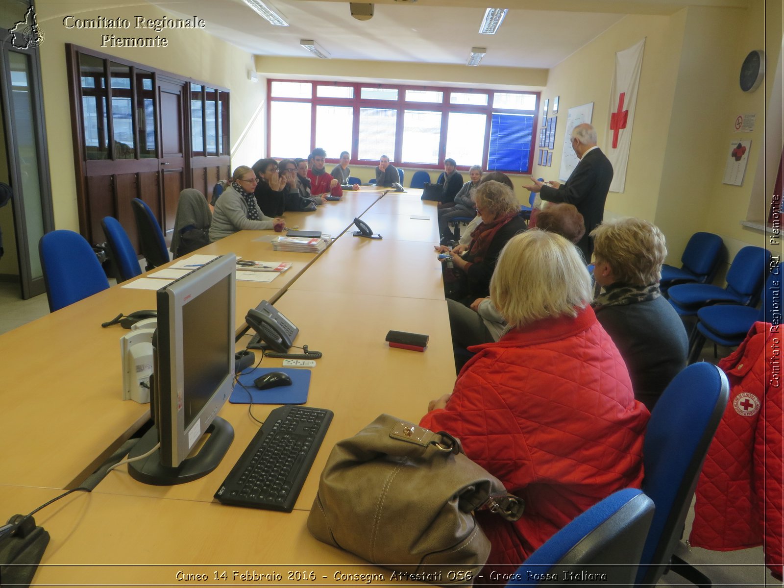 Cuneo 14 Febbraio 2016 - Consegna Attestati OSG - Croce Rossa Italiana- Comitato Regionale del Piemonte