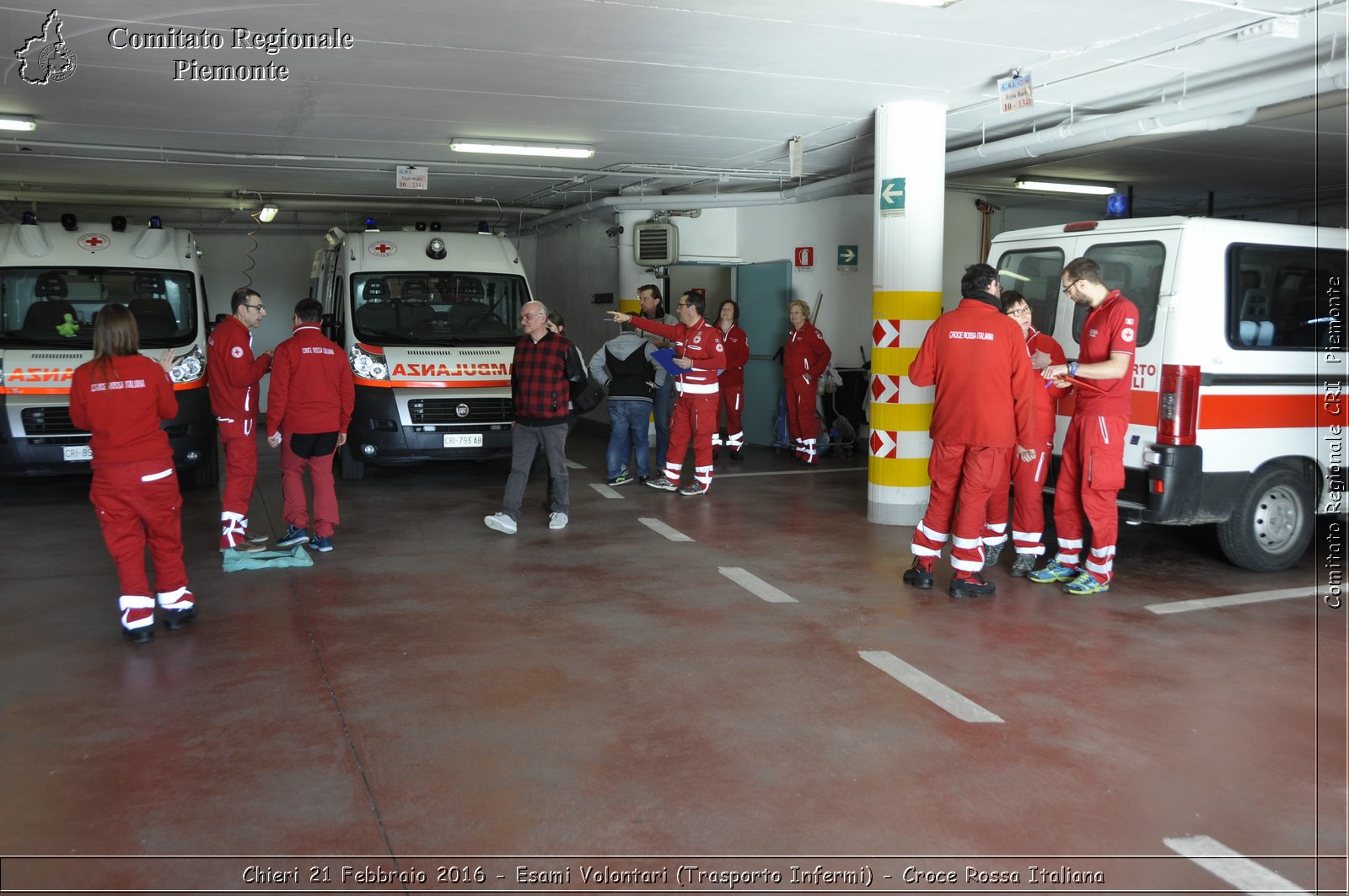 Chieri 21 Febbraio 2016 - Esami Volontari (Trasporto Infermi) - Croce Rossa Italiana- Comitato Regionale del Piemonte