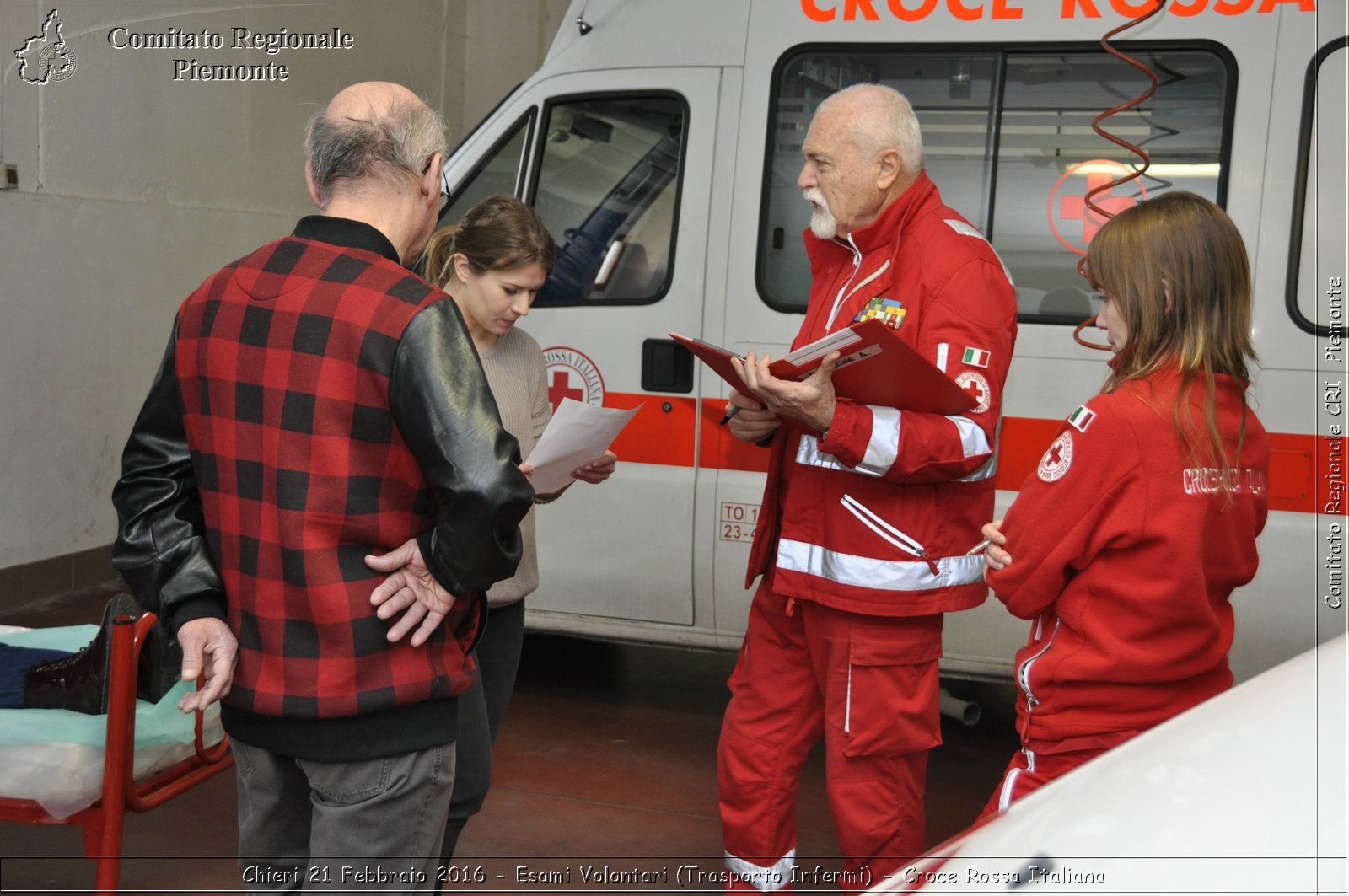 Chieri 21 Febbraio 2016 - Esami Volontari (Trasporto Infermi) - Croce Rossa Italiana- Comitato Regionale del Piemonte