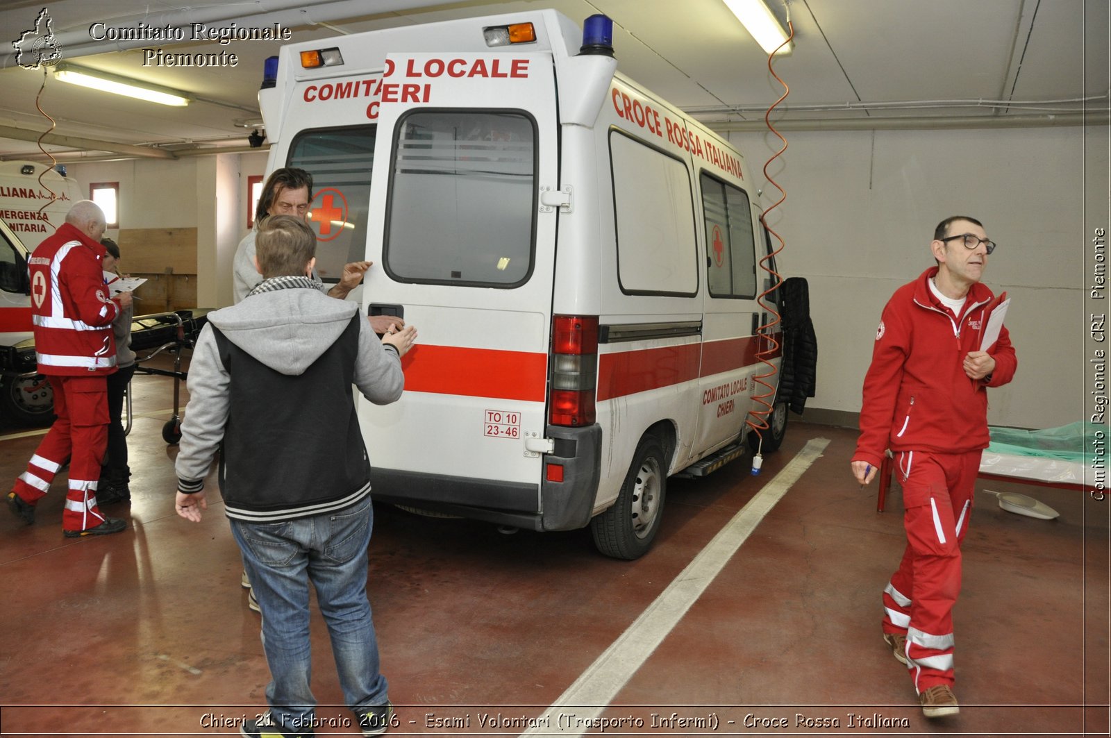 Chieri 21 Febbraio 2016 - Esami Volontari (Trasporto Infermi) - Croce Rossa Italiana- Comitato Regionale del Piemonte