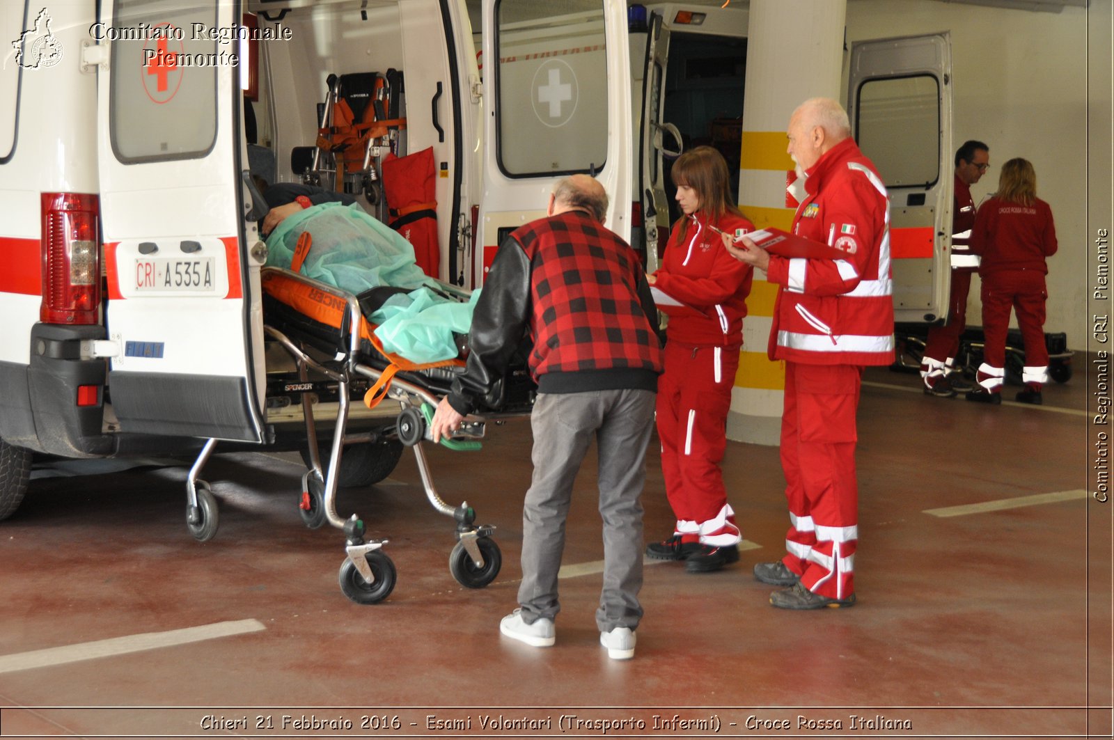 Chieri 21 Febbraio 2016 - Esami Volontari (Trasporto Infermi) - Croce Rossa Italiana- Comitato Regionale del Piemonte