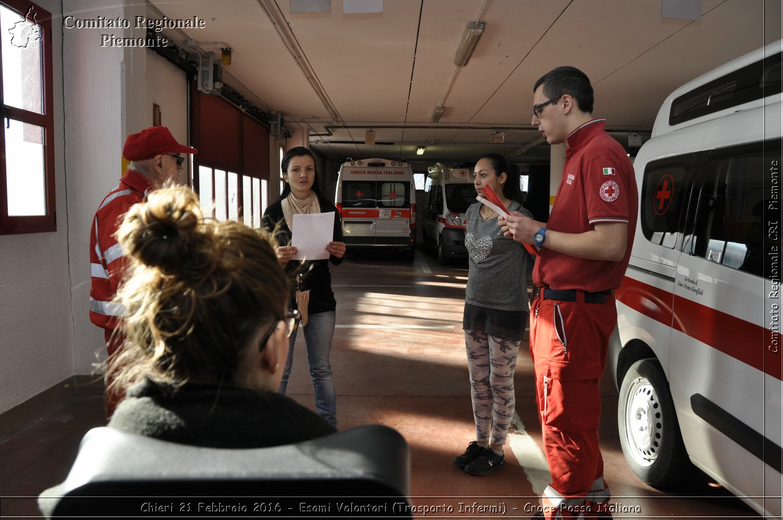 Chieri 21 Febbraio 2016 - Esami Volontari (Trasporto Infermi) - Croce Rossa Italiana- Comitato Regionale del Piemonte