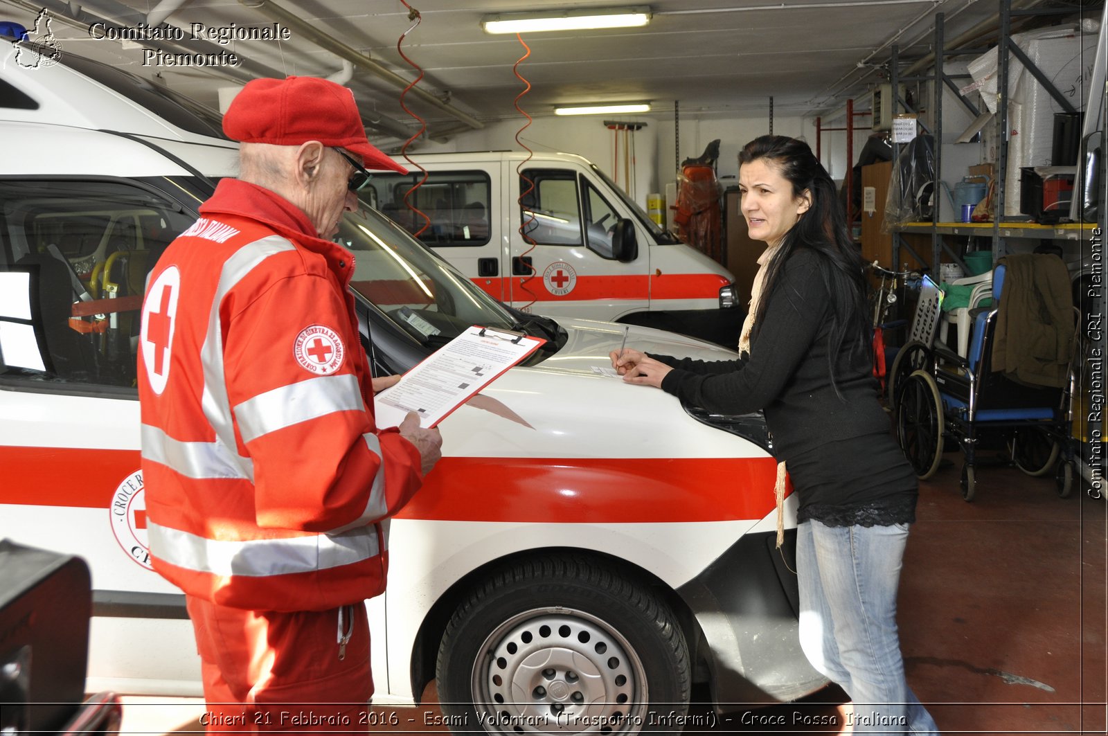 Chieri 21 Febbraio 2016 - Esami Volontari (Trasporto Infermi) - Croce Rossa Italiana- Comitato Regionale del Piemonte