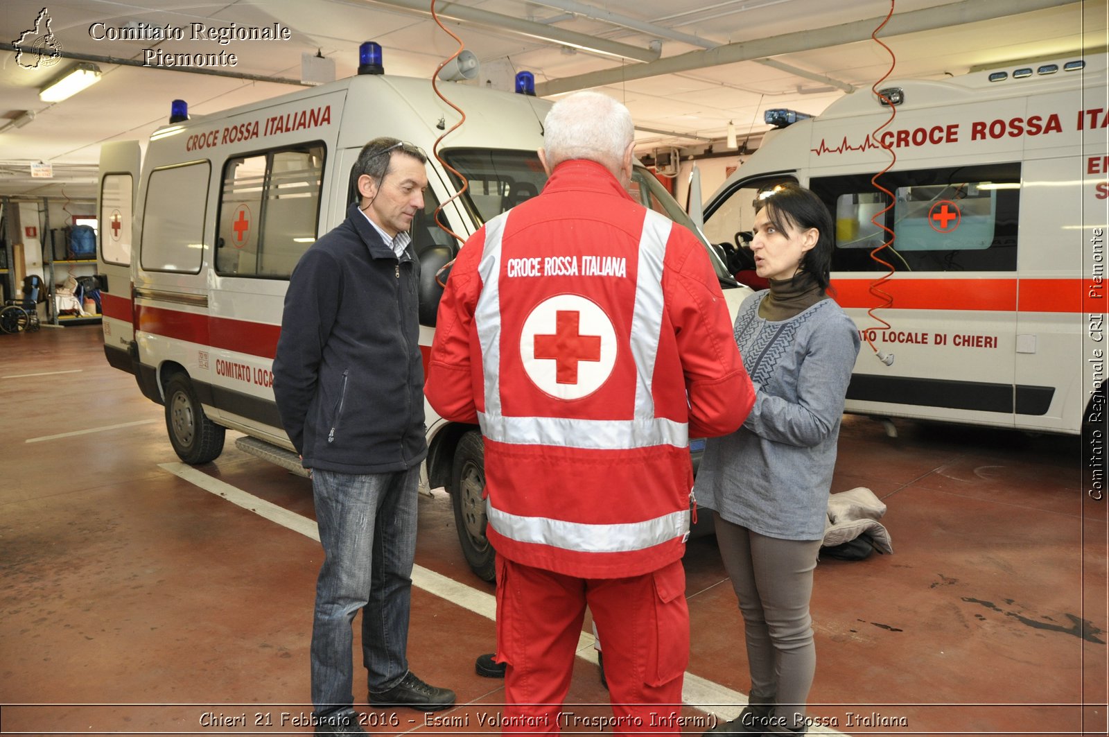 Chieri 21 Febbraio 2016 - Esami Volontari (Trasporto Infermi) - Croce Rossa Italiana- Comitato Regionale del Piemonte