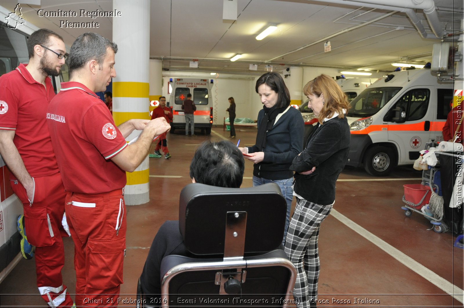 Chieri 21 Febbraio 2016 - Esami Volontari (Trasporto Infermi) - Croce Rossa Italiana- Comitato Regionale del Piemonte