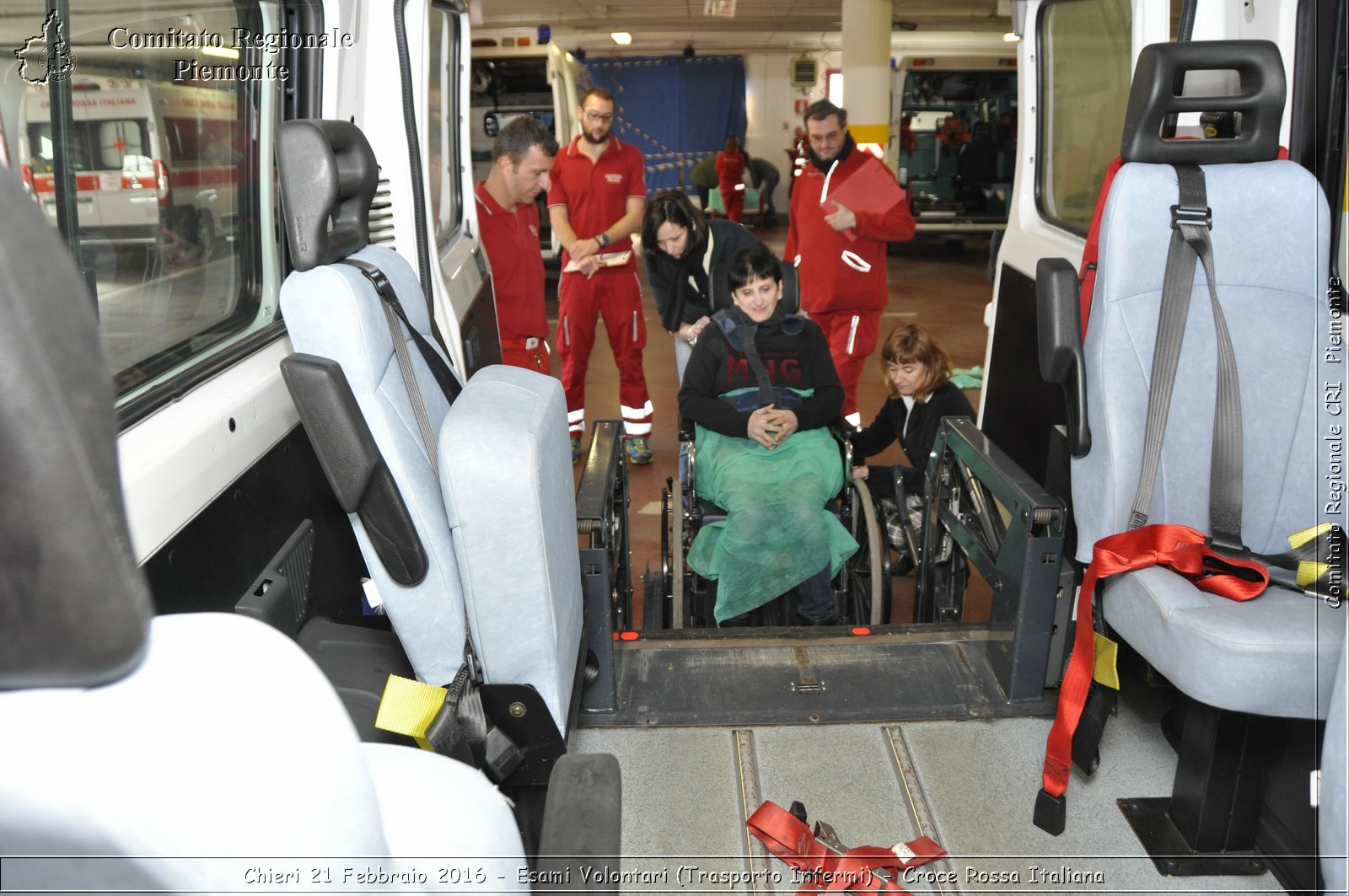 Chieri 21 Febbraio 2016 - Esami Volontari (Trasporto Infermi) - Croce Rossa Italiana- Comitato Regionale del Piemonte