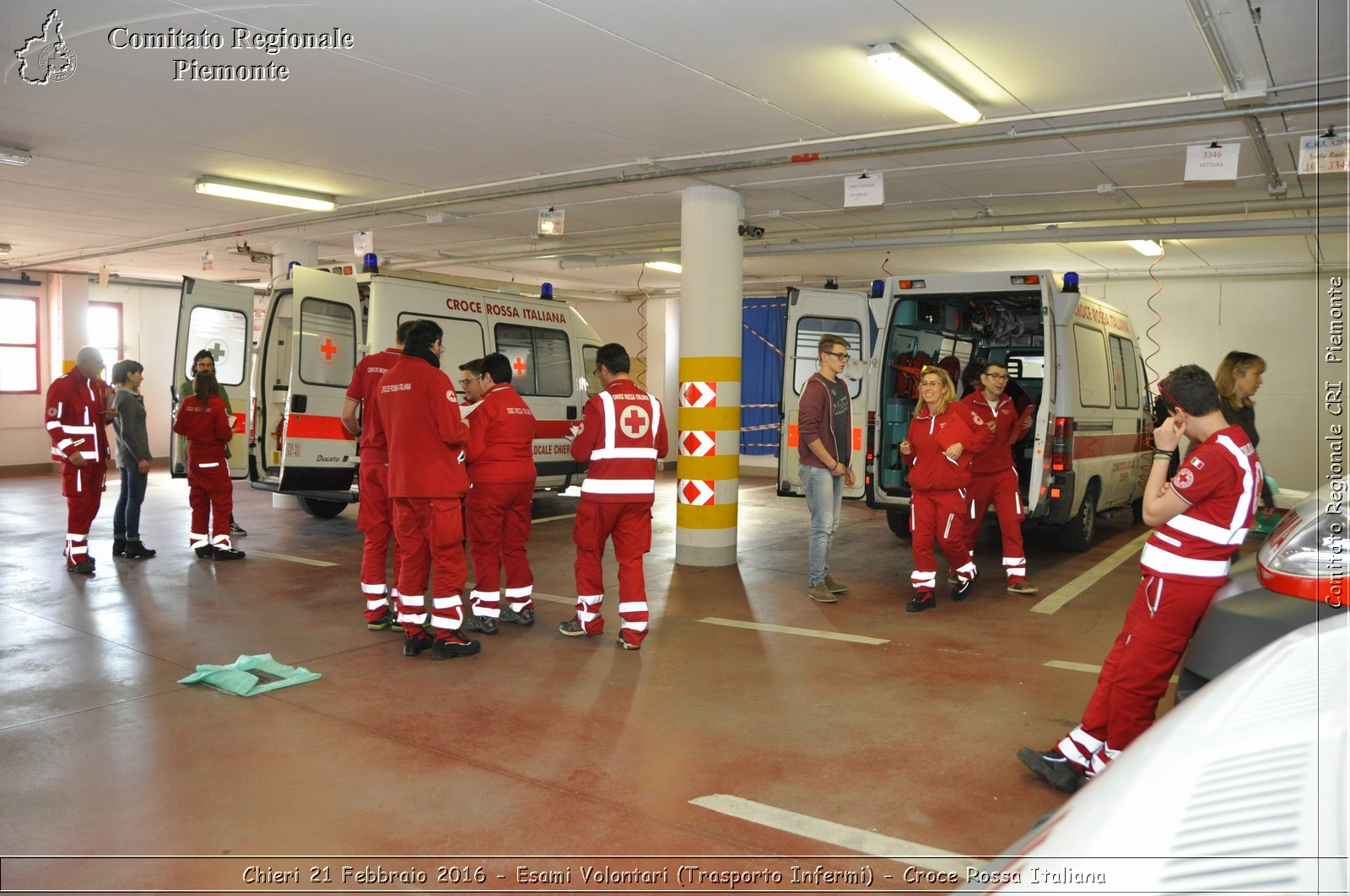 Chieri 21 Febbraio 2016 - Esami Volontari (Trasporto Infermi) - Croce Rossa Italiana- Comitato Regionale del Piemonte