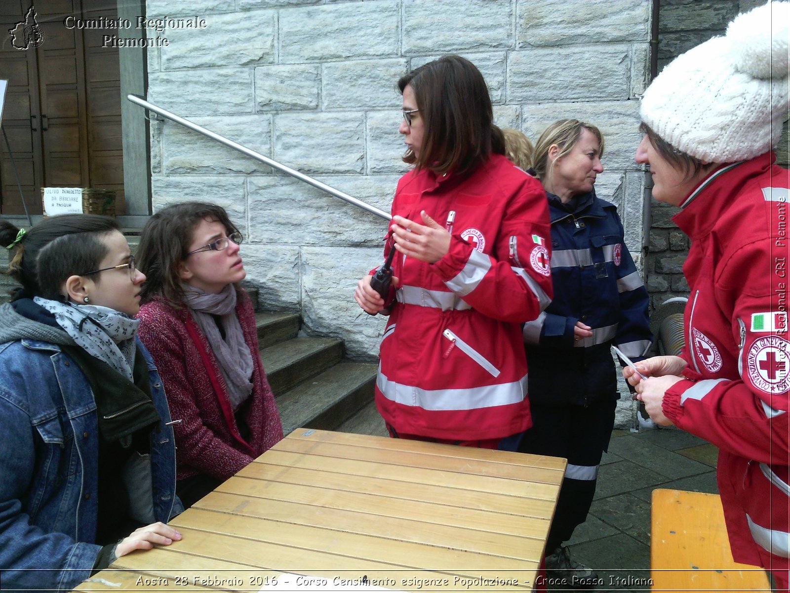 Aosta 28 Febbraio 2016 2016 - Corso Censimento esigenze Popolazione - Croce Rossa Italiana- Comitato Regionale del Piemonte