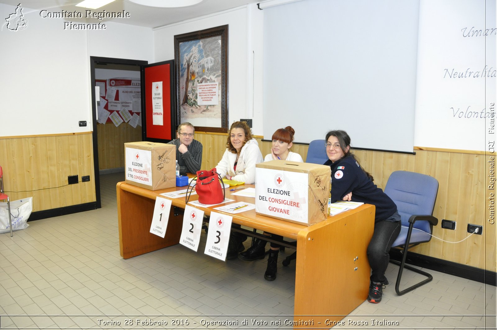 Torino 28 Febbraio 2016 - Operazioni di Voto nei Comitati - Croce Rossa Italiana- Comitato Regionale del Piemonte