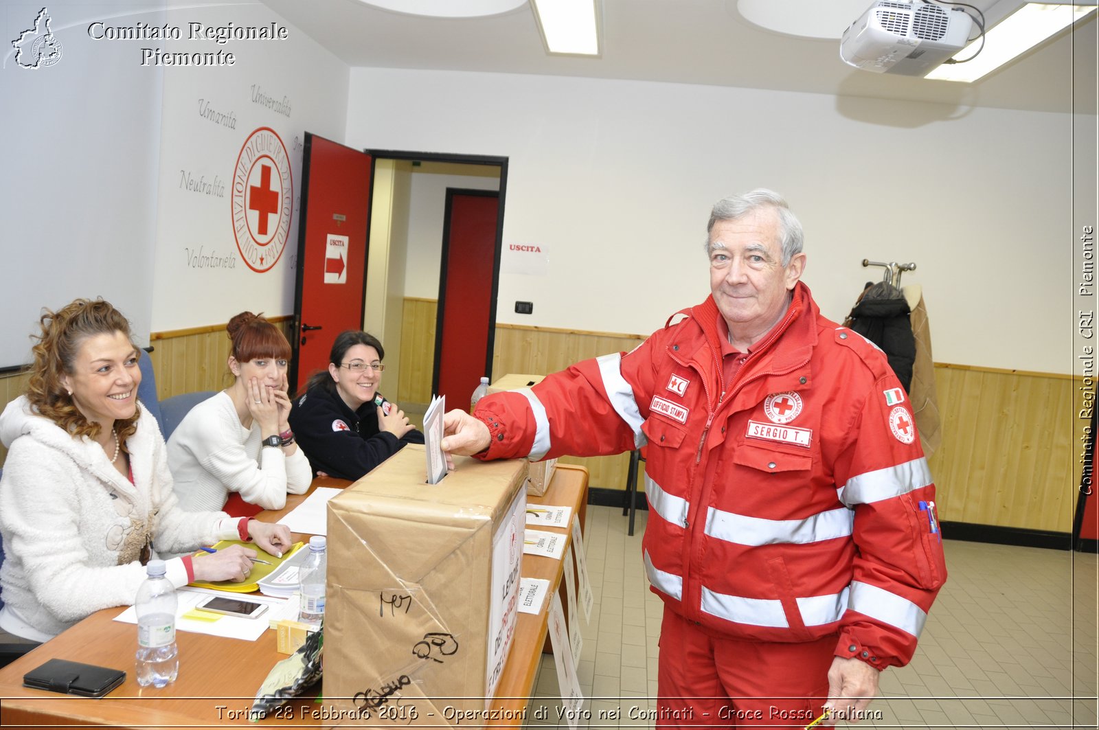 Torino 28 Febbraio 2016 - Operazioni di Voto nei Comitati - Croce Rossa Italiana- Comitato Regionale del Piemonte