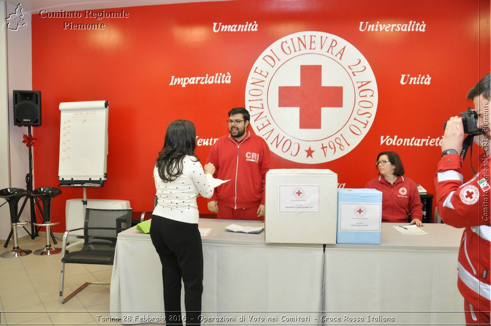 Torino 28 Febbraio 2016 - Operazioni di Voto nei Comitati - Croce Rossa Italiana- Comitato Regionale del Piemonte