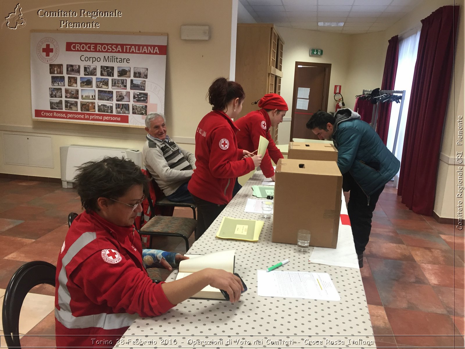 Torino 28 Febbraio 2016 - Operazioni di Voto nei Comitati - Croce Rossa Italiana- Comitato Regionale del Piemonte