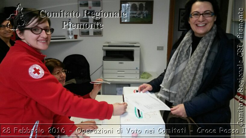 Torino 28 Febbraio 2016 - Operazioni di Voto nei Comitati - Croce Rossa Italiana- Comitato Regionale del Piemonte