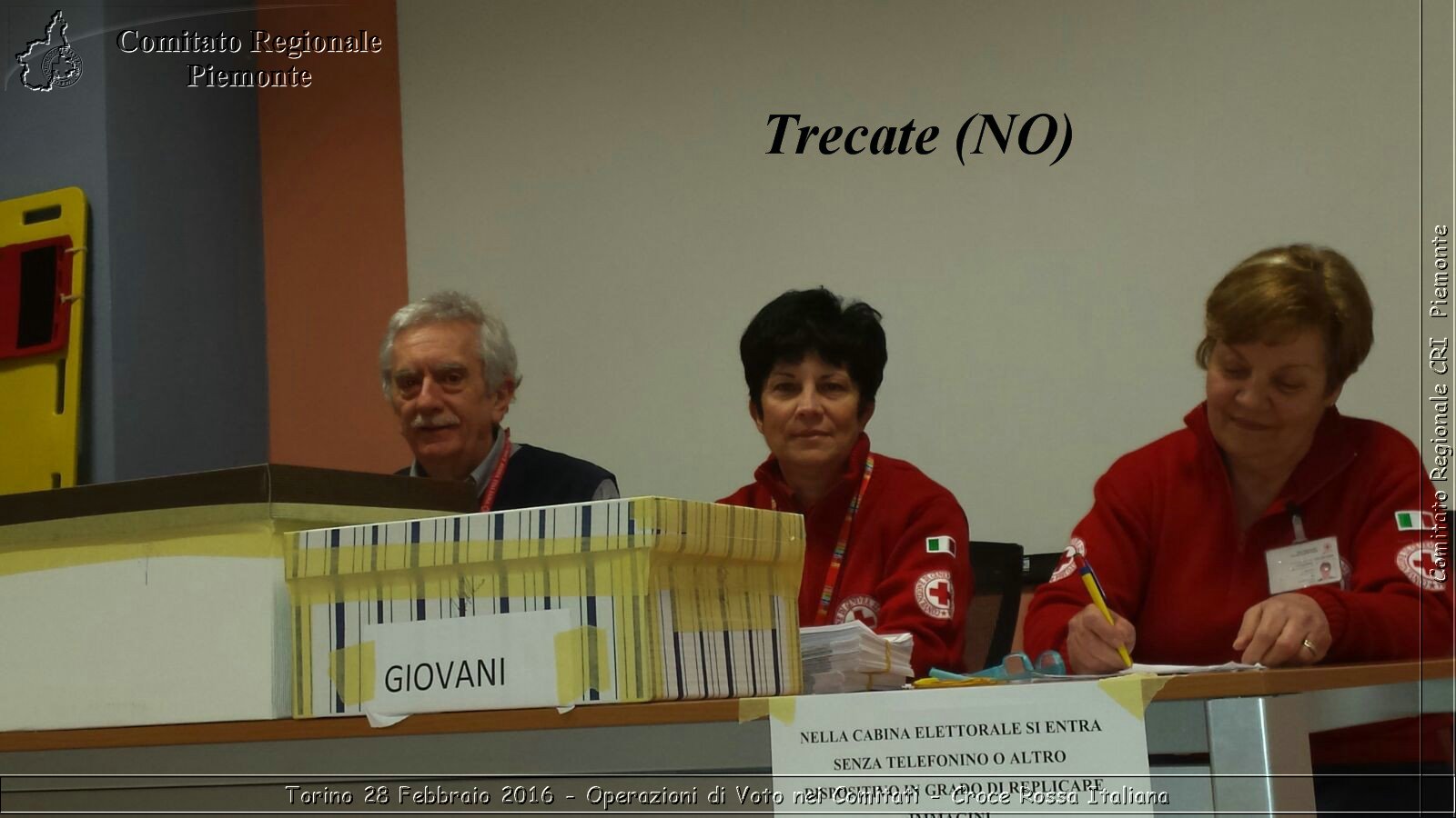 Torino 28 Febbraio 2016 - Operazioni di Voto nei Comitati - Croce Rossa Italiana- Comitato Regionale del Piemonte