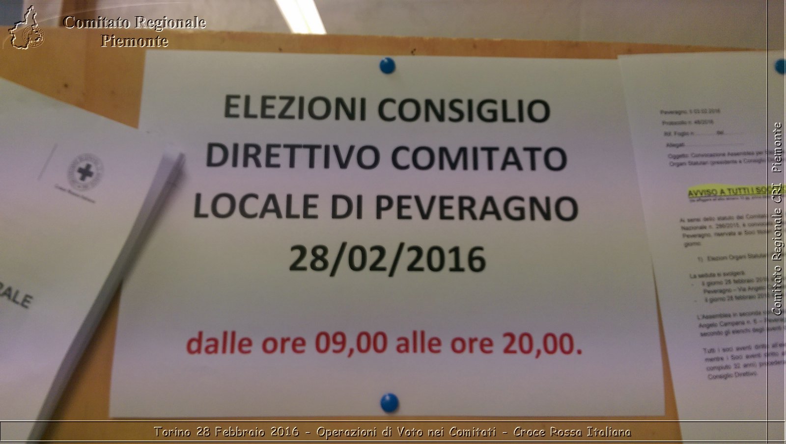 Torino 28 Febbraio 2016 - Operazioni di Voto nei Comitati - Croce Rossa Italiana- Comitato Regionale del Piemonte