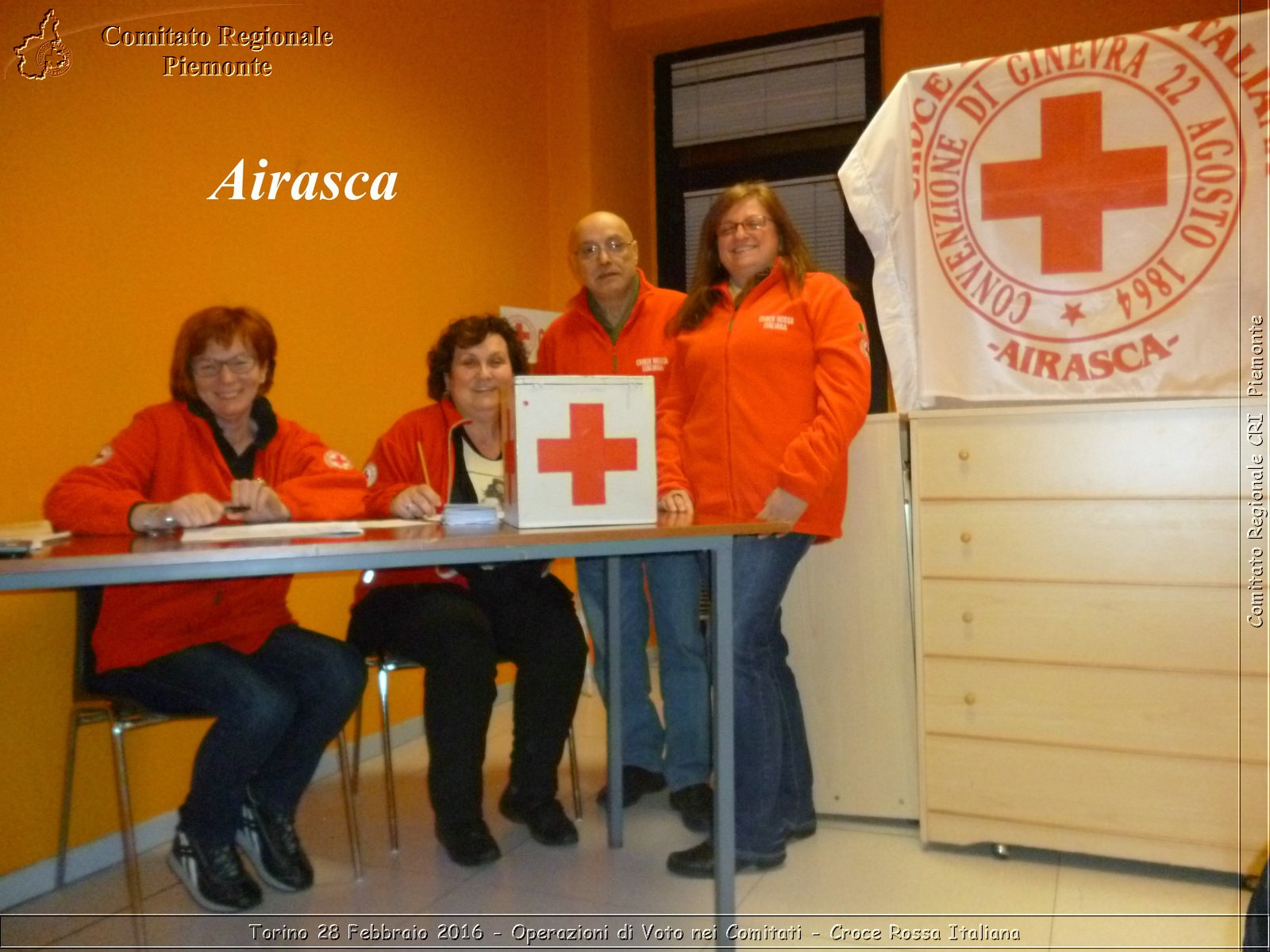 Torino 28 Febbraio 2016 - Operazioni di Voto nei Comitati - Croce Rossa Italiana- Comitato Regionale del Piemonte