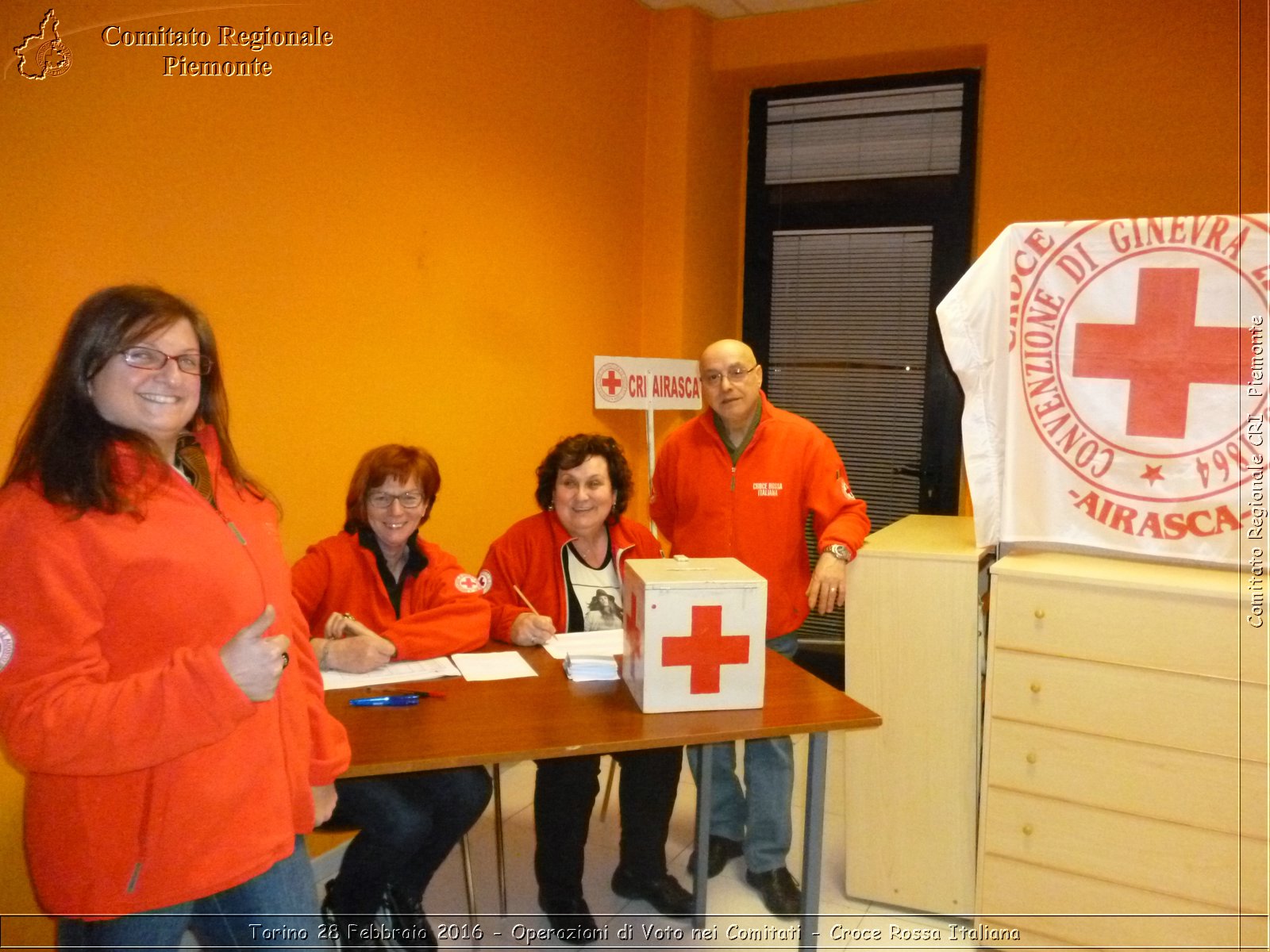 Torino 28 Febbraio 2016 - Operazioni di Voto nei Comitati - Croce Rossa Italiana- Comitato Regionale del Piemonte