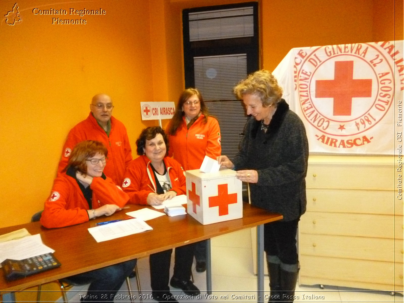 Torino 28 Febbraio 2016 - Operazioni di Voto nei Comitati - Croce Rossa Italiana- Comitato Regionale del Piemonte