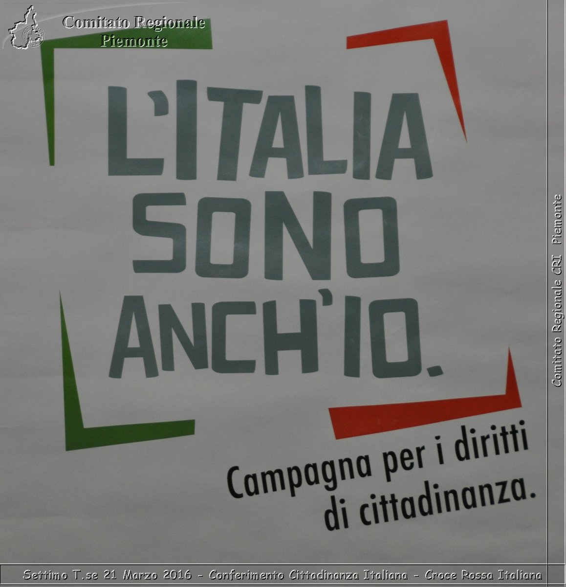 Settimo T.se 21 Marzo 2016 - Conferimento Cittadinanza Italiana - Croce Rossa Italiana- Comitato Regionale del Piemonte