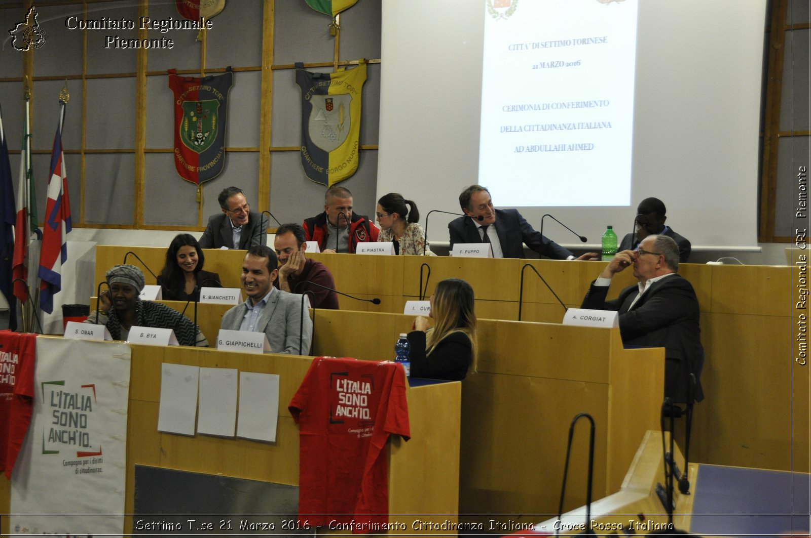 Settimo T.se 21 Marzo 2016 - Conferimento Cittadinanza Italiana - Croce Rossa Italiana- Comitato Regionale del Piemonte