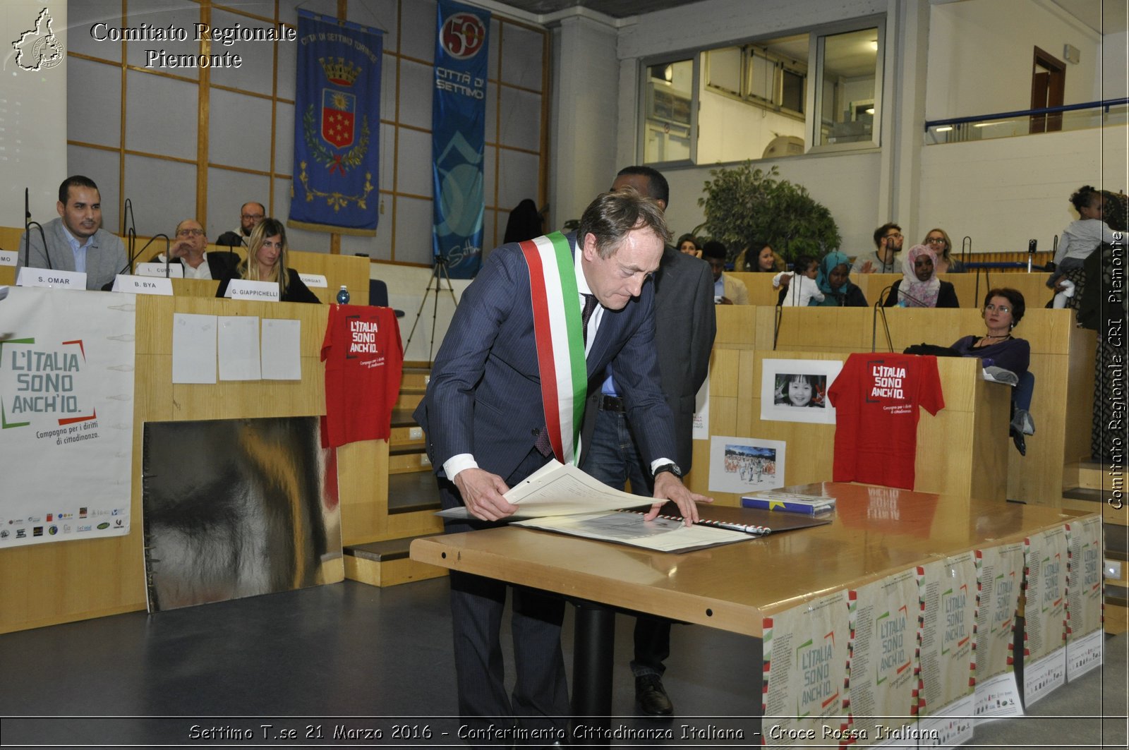 Settimo T.se 21 Marzo 2016 - Conferimento Cittadinanza Italiana - Croce Rossa Italiana- Comitato Regionale del Piemonte