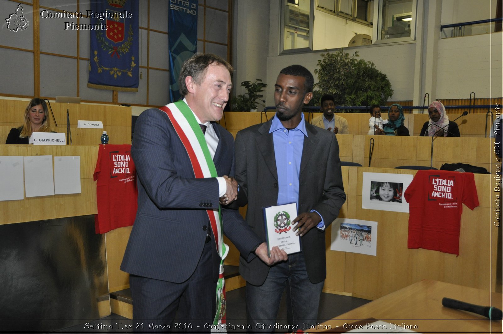 Settimo T.se 21 Marzo 2016 - Conferimento Cittadinanza Italiana - Croce Rossa Italiana- Comitato Regionale del Piemonte