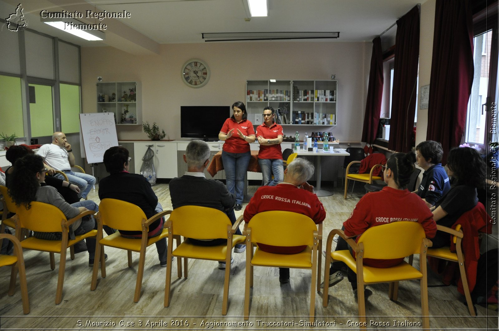 S.Maurizio C.se 3 Aprile 2016 - Aggiornamento Truccatori-Simulatori - Croce Rossa Italiana- Comitato Regionale del Piemonte