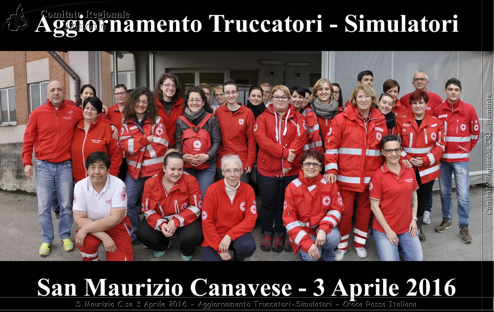 S.Maurizio C.se 3 Aprile 2016 - Aggiornamento Truccatori-Simulatori - Croce Rossa Italiana- Comitato Regionale del Piemonte